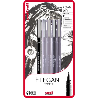 Uni PIN Elegant Tones 5db/csomag rajzmarker készlet Uni PIN Elegant Tones 5db/csomag rajzmarker készlet