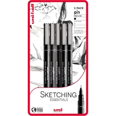 Uni PIN Sketching Essential 5db/csomag rajzmarker készlet Uni PIN Sketching Essential 5db/csomag rajzmarker készlet