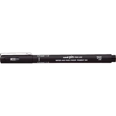 Uni PIN vágott hegyű 1 mm fekete rajzmarker Uni PIN vágott hegyű 1 mm fekete rajzmarker