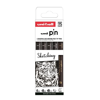 Uni Pin Sketching 5 darabos rajzmarker készlet Uni Pin Sketching 5 darabos rajzmarker készlet