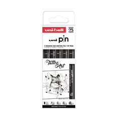 Uni Pin Tattoo Art 5 darabos rajzmarker készlet Uni Pin Tattoo Art 5 darabos rajzmarker készlet
