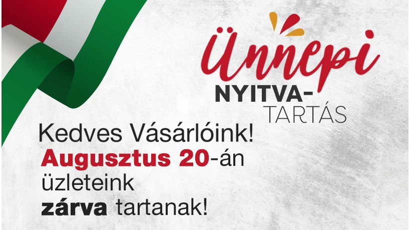 Ünnepi nyitvatartás