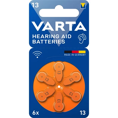 VARTA 24606101416 13 hallókészülék elem 6db/bliszter VARTA 24606101416 13 hallókészülék elem 6db/bliszter