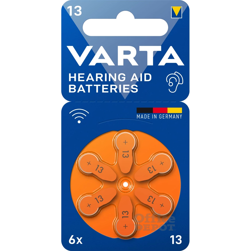 VARTA 24606101416 13 hallókészülék elem 6db/bliszter