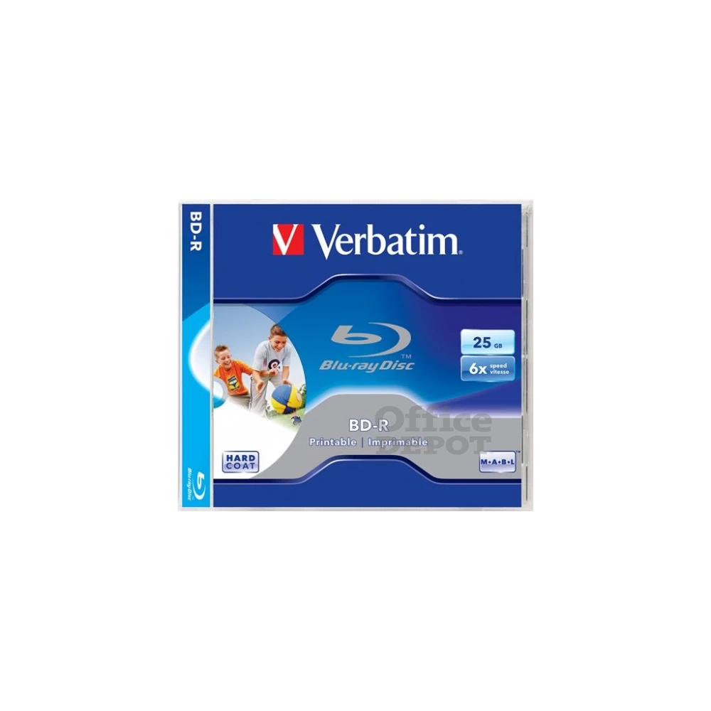 VERBATIM BRV-6N  BD-R nyomtatható normál tokos Blu-Ray lemez