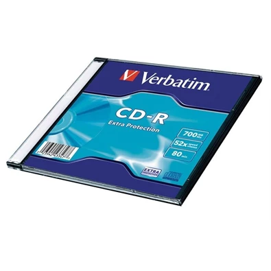 VERBATIM 43347 CD-R 700MB/52x/extra protection írható felület/egyszer írható CD 1db (műanyag tokos) VERBATIM 43347 CD-R 700MB/52x/extra protection írható felület/egyszer írható CD 1db (műanyag tokos)
