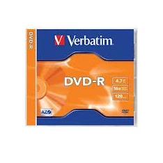 VERBATIM DVDV-16 DVD-R normál tokos DVD lemez VERBATIM DVDV-16 DVD-R normál tokos DVD lemez
