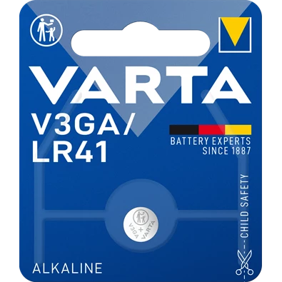 Varta 24261101401 V3GA/LR41 alkáli gombelem Varta 24261101401 V3GA/LR41 alkáli gombelem