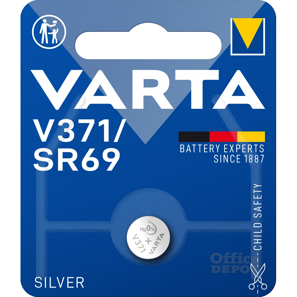 Varta 371101401 V371 ezüst gombelem