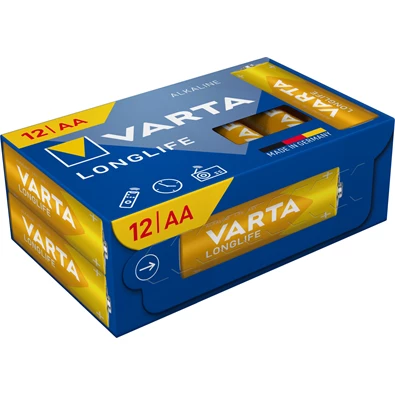 Varta 4106301132 Longlife ceruza AA (LR06) elem 12db/csomag (műanyagmentes csomagolás) Varta 4106301132 Longlife ceruza AA (LR06) elem 12db/csomag (műanyagmentes csomagolás)