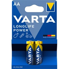 Varta 4906121412 Longlife Power AA (LR6) alkáli ceruza elem 2db/bliszter Varta 4906121412 Longlife Power AA (LR6) alkáli ceruza elem 2db/bliszter