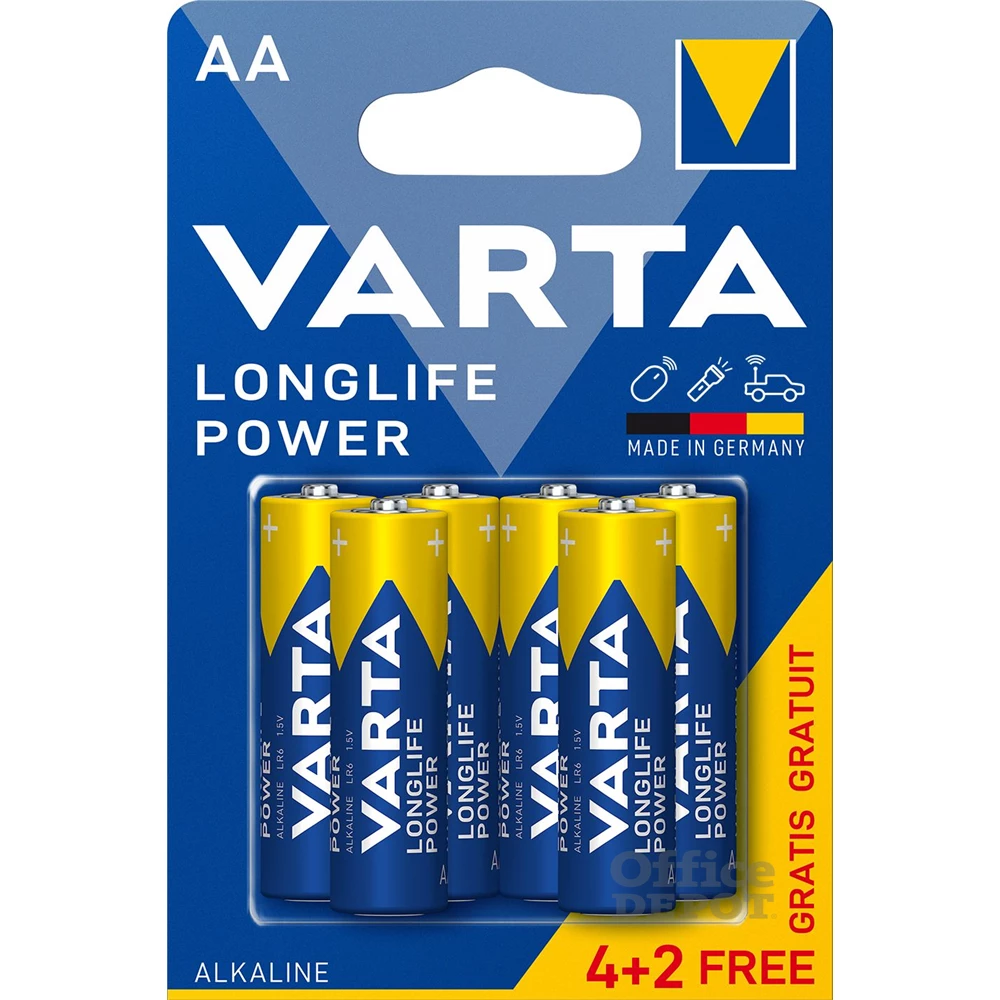VARTA 4906121436 Helps Longlife Power AA (LR06) ceruzaelem 4+2db/bliszter