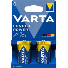 VARTA 4914121422 Longlife Power C (LR14) baby elem 2db/csomag (műanyagmentes csomagolás)
