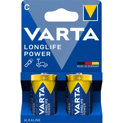 VARTA 4914121422 Longlife Power C (LR14) baby elem 2db/csomag (műanyagmentes csomagolás)