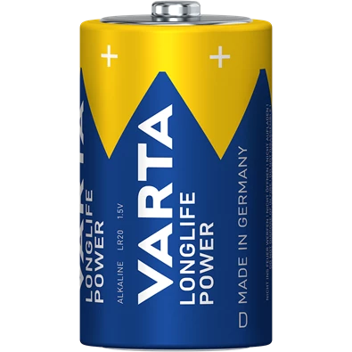 Varta 4920121422 Longlife Power góliát D (LR20) elem 2db/csomag (műanyagmentes csomagolás) Varta 4920121422 Longlife Power góliát D (LR20) elem 2db/csomag (műanyagmentes csomagolás)