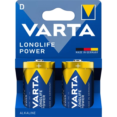 Varta 4920121422 Longlife Power góliát D (LR20) elem 2db/csomag (műanyagmentes csomagolás) Varta 4920121422 Longlife Power góliát D (LR20) elem 2db/csomag (műanyagmentes csomagolás)