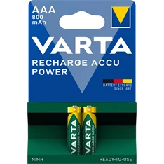 Varta 56703101402 Ready2Use AAA (HR03) 800mAh akkumulátor 2db/bliszter Varta 56703101402 Ready2Use AAA (HR03) 800mAh akkumulátor 2db/bliszter