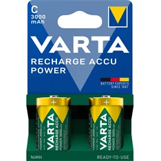 Varta 56714101412 Power bébi C 3000mAh akkumulátor 2db/csomag (műanyagmentes csomagolás) Varta 56714101412 Power bébi C 3000mAh akkumulátor 2db/csomag (műanyagmentes csomagolás)