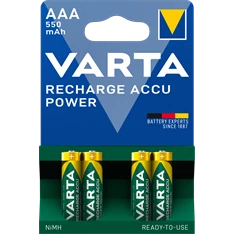 Varta 56743101404 Power AAA 550mAh mikro akkumulátor 4db/bliszter