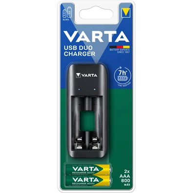 Varta 57651201421 Value USB Duo töltő + 2db AAA 800 mAh akkumulátor Varta 57651201421 Value USB Duo töltő + 2db AAA 800 mAh akkumulátor