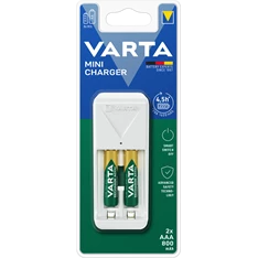 Varta 57656201421 Mini töltő + 2 db AAA 800 mAh akkumulátor Varta 57656201421 Mini töltő + 2 db AAA 800 mAh akkumulátor