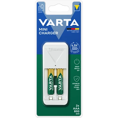 Varta 57656201421 Mini töltő + 2 db AAA 800 mAh akkumulátor Varta 57656201421 Mini töltő + 2 db AAA 800 mAh akkumulátor