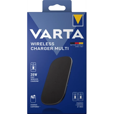 Varta 57906101111 Wireless Charger Multi vezeték nélküli dupla gyorstöltő Varta 57906101111 Wireless Charger Multi vezeték nélküli dupla gyorstöltő