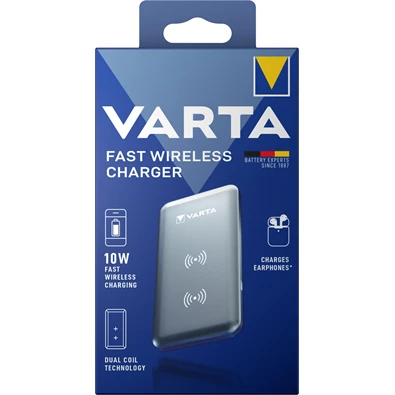 Varta 57912101111 ezüst vezeték nélküli gyorstöltő Varta 57912101111 ezüst vezeték nélküli gyorstöltő