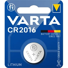 Varta 6016112401 CR2016 lítium gombelem 1db/bliszter Varta 6016112401 CR2016 lítium gombelem 1db/bliszter