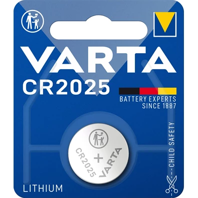 Varta 6025112401 CR2025 lítium gombelem 1db/bliszter Varta 6025112401 CR2025 lítium gombelem 1db/bliszter