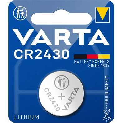 Varta 6430112401 CR2430 lítium gombelem 1db/bliszter Varta 6430112401 CR2430 lítium gombelem 1db/bliszter