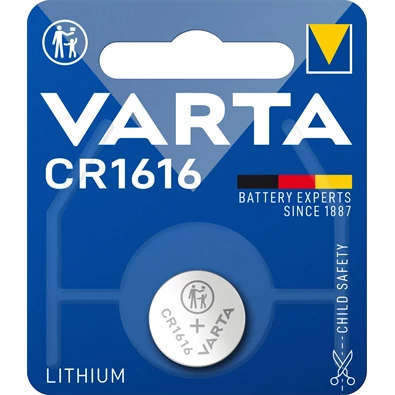Varta 6616112401 CR1616 lítium gombelem 1db/bliszter Varta 6616112401 CR1616 lítium gombelem 1db/bliszter