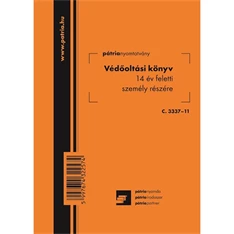 C.3337-11 "Védőoltási könyv 14 év feletti személy részére" nyomtatvány C.3337-11 "Védőoltási könyv 14 év feletti személy részére" nyomtatvány
