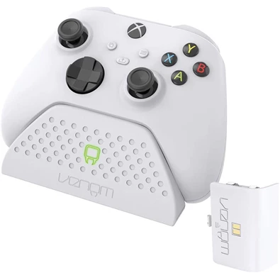 Venom VS2870 Xbox Series X & S fehér töltőállomás + 1 db akkumulátor Venom VS2870 Xbox Series X & S fehér töltőállomás + 1 db akkumulátor