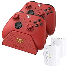 Venom VS2879 Xbox Series S & X piros dupla töltőállomás + 2 db akkumulátor Venom VS2879 Xbox Series S & X piros dupla töltőállomás + 2 db akkumulátor