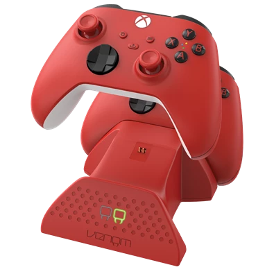 Venom VS2879 Xbox Series S & X piros dupla töltőállomás + 2 db akkumulátor Venom VS2879 Xbox Series S & X piros dupla töltőállomás + 2 db akkumulátor