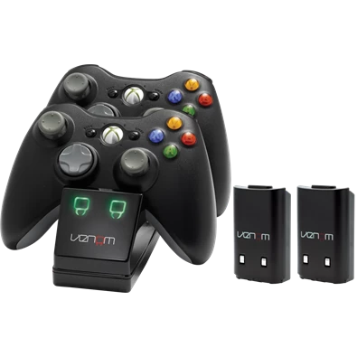 Venom VS2891 Xbox 360 fekete dupla töltőállomás + 2db akkumulátor Venom VS2891 Xbox 360 fekete dupla töltőállomás + 2db akkumulátor