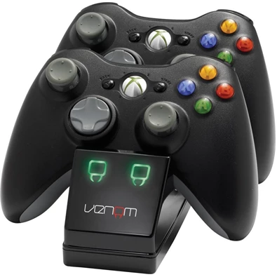Venom VS2891 Xbox 360 fekete dupla töltőállomás + 2db akkumulátor Venom VS2891 Xbox 360 fekete dupla töltőállomás + 2db akkumulátor