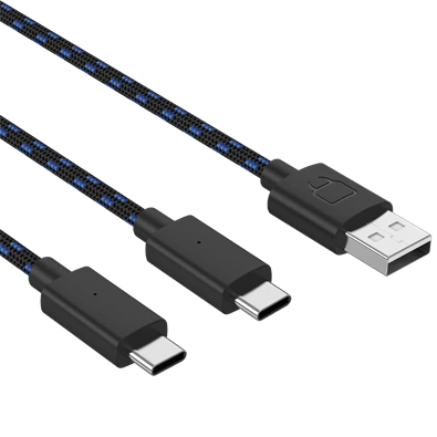 Venom VS5002 Dual Play & Charge 3 m USB Type-C töltőkábel Venom VS5002 Dual Play & Charge 3 m USB Type-C töltőkábel