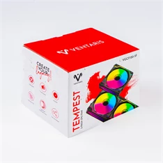 Ventaris VGCF120-3F Tempest RGB számítógép ventilátor 3/CS Ventaris VGCF120-3F Tempest RGB számítógép ventilátor 3/CS
