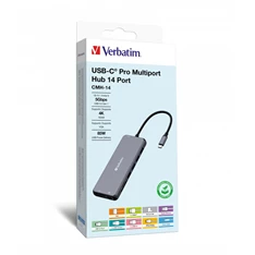 Verbatim 32154 USB-C Pro Multiport CMH-14 14in1 HUB Verbatim 32154 USB-C Pro Multiport CMH-14 14in1 HUB