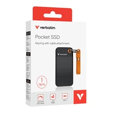 Verbatim 32193 1TB USB 3.2 gen 2 kulcstartós fekete-narancssárga külső SSD