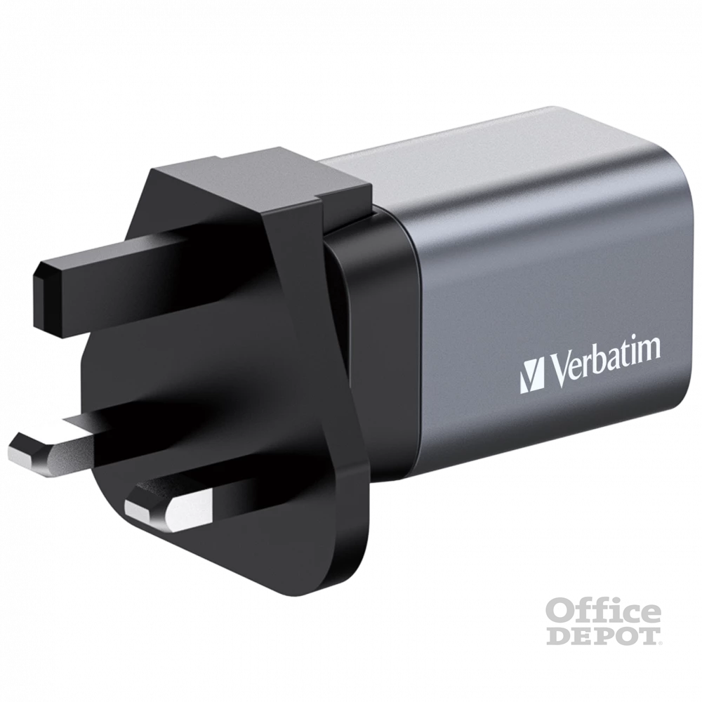 Verbatim 32200 GNC-35 GaN Charger 35W USB Type-A + Type-C hálózati töltő adapter