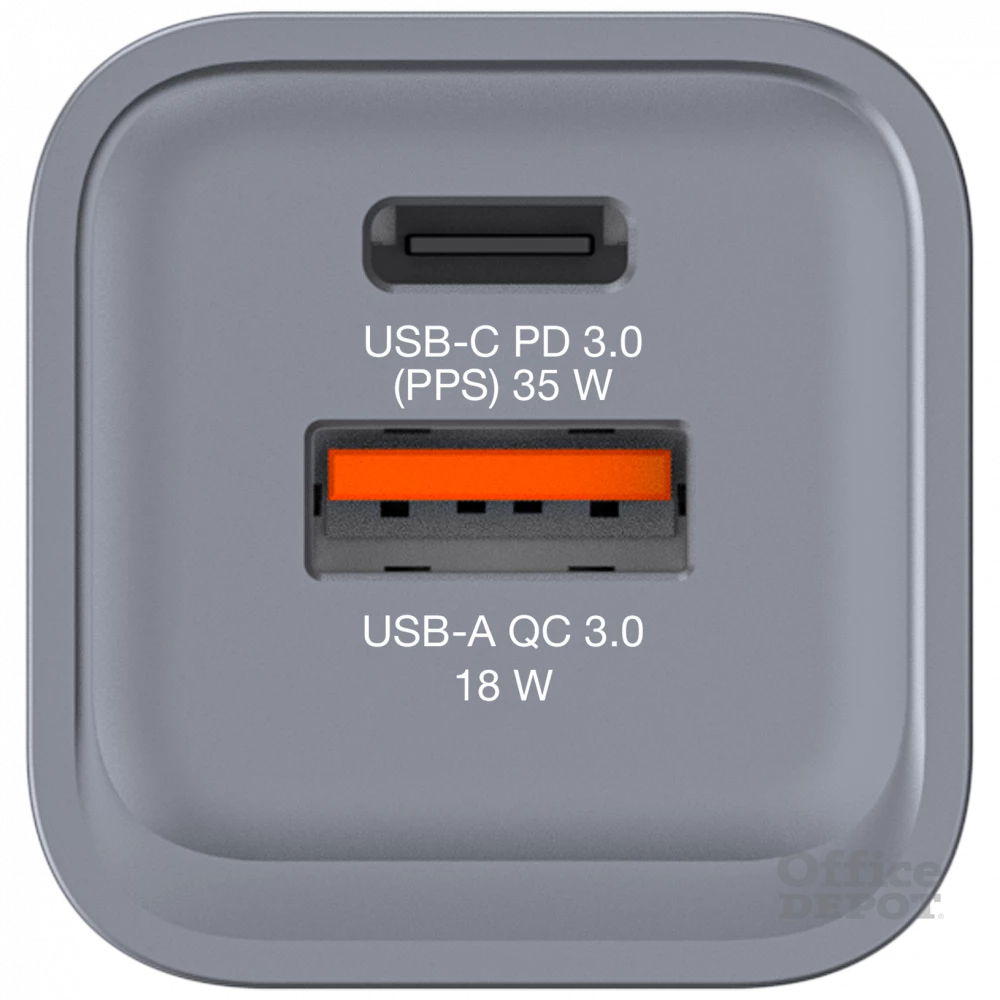 Verbatim 32200 GNC-35 GaN Charger 35W USB Type-A + Type-C hálózati töltő adapter