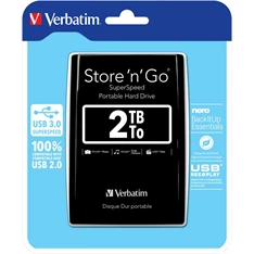 Verbatim 53177 Store`n`Go 2,5" 2TB USB 3.0 fekete külső winchester
