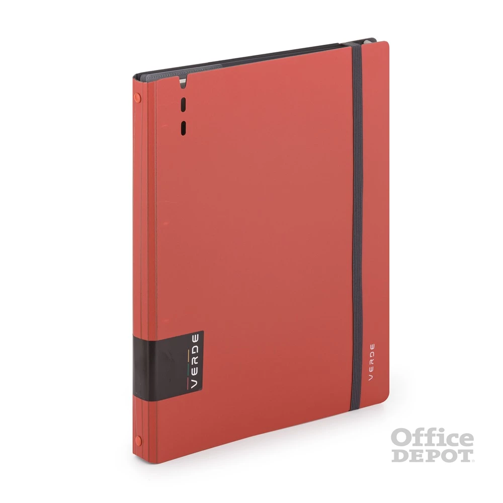 Verde A4 4 gyűrűs 3x30 vegyes lappal tégla gyűrűs mappa