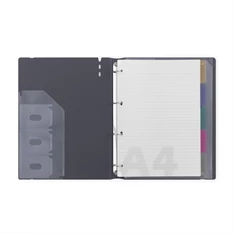 Verde A4 4 gyűrűs 3x30 vegyes lappal tégla gyűrűs mappa