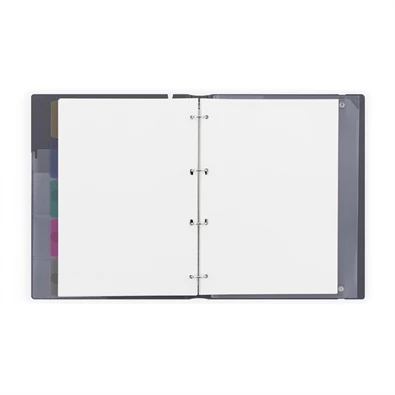 Verde A4 4 gyűrűs 3x30 vegyes lappal tégla gyűrűs mappa