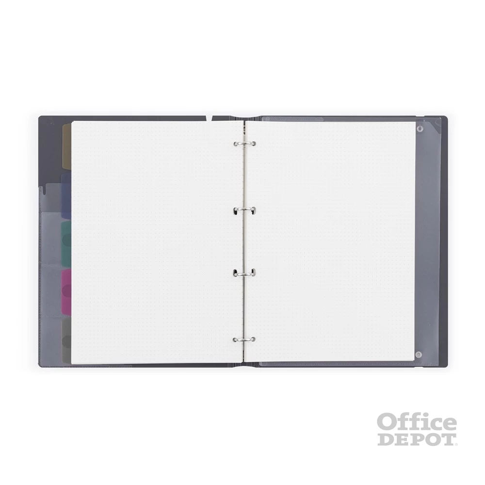 Verde A4 4 gyűrűs 3x30 vegyes lappal tégla gyűrűs mappa