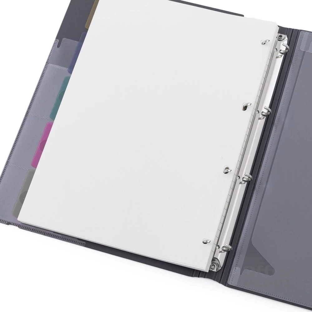 Verde A4 4 gyűrűs 3x30 vegyes lappal tégla gyűrűs mappa